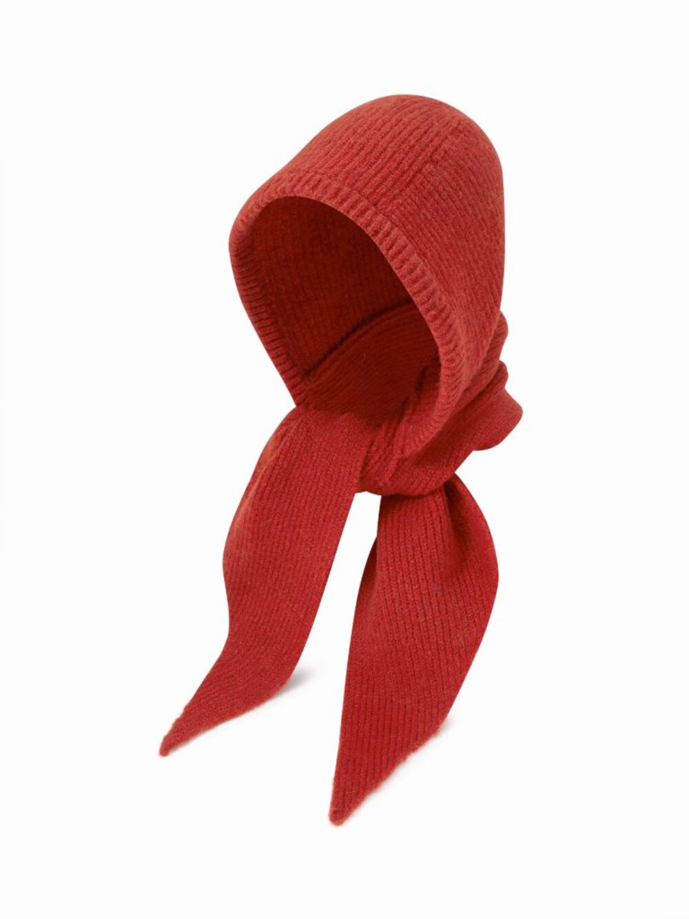 RED KNITTED Winter BALACLAVA HAT CAP SCARF
